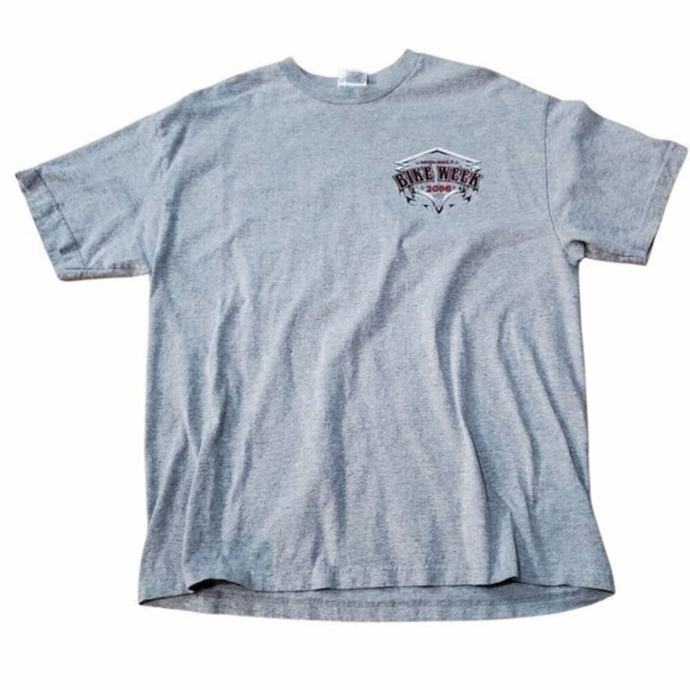 2006 65th Annual Daytona Beach Bike Week Motorcyclesโ Grey T-Shirt XL